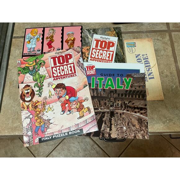 Mexico and Italy Top Secret Highlights Activity Folder Unused Homeschool VTG - Picture 4 of 5